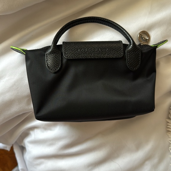 Longchamp Le Pliage Green Mini Pouch - Picture 4 of 5